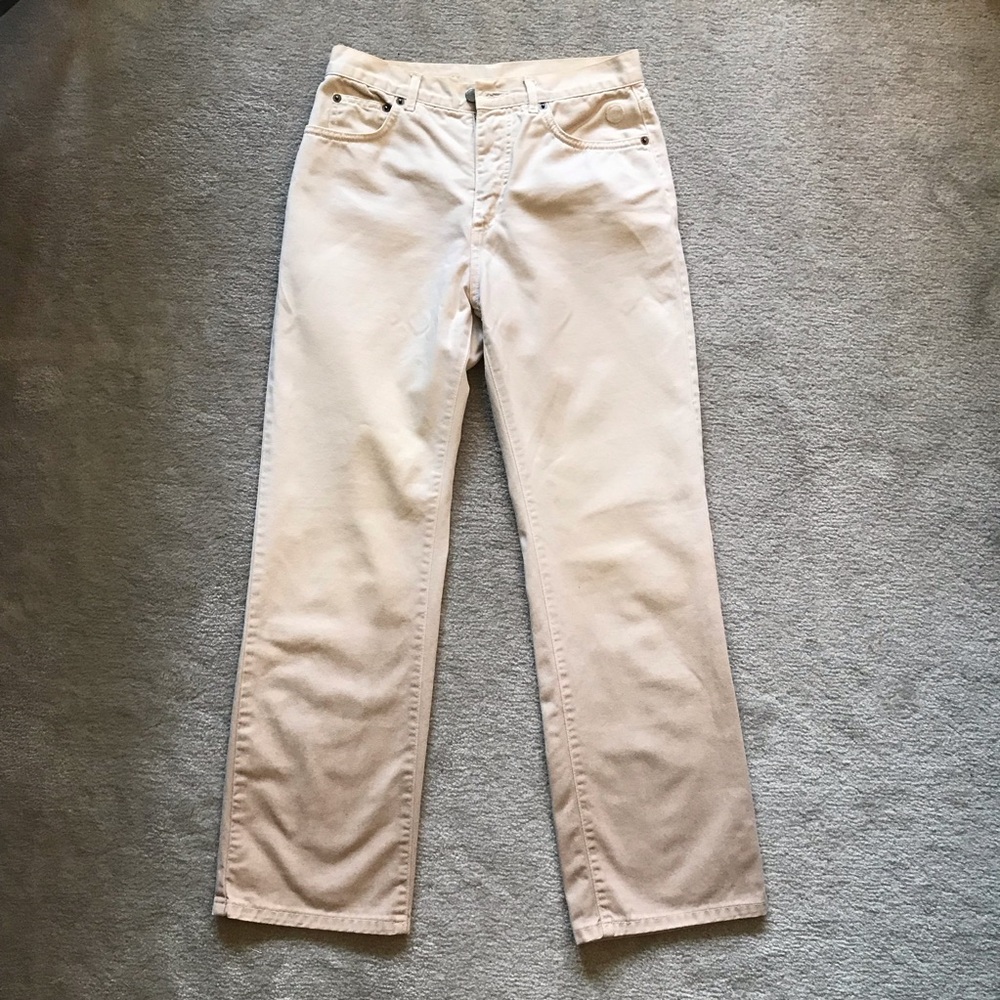 Gabrielle Strehle Ombre Straight Leg Pant Size 28-Cotton, Made in Italy